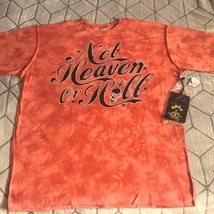 Mens BlacLabel Tee Shirt - Distressed Orange - XXL